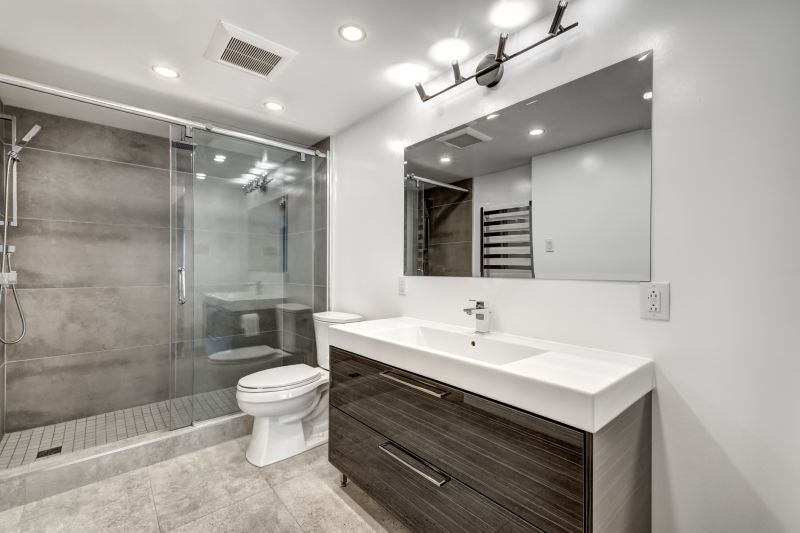 Modern Bathroom with Hidden Storage